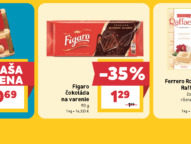 Figaro čokoláda na varenie