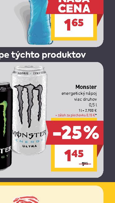 Monster energetický nápoj viac druhov
