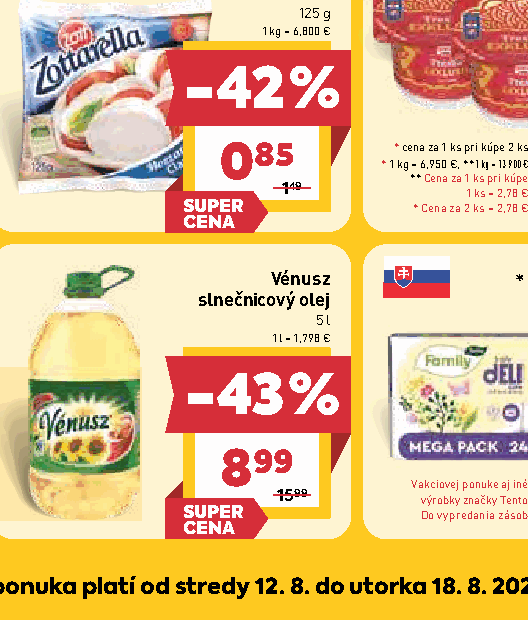 Vénusz slnečnicový olej