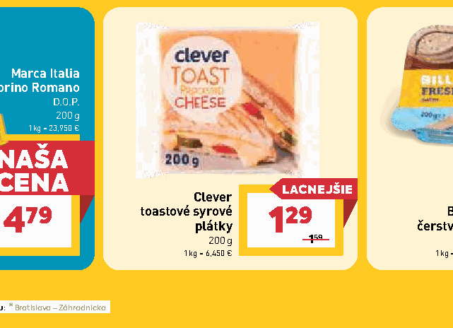 BILLA maková taštička, slivková buchta