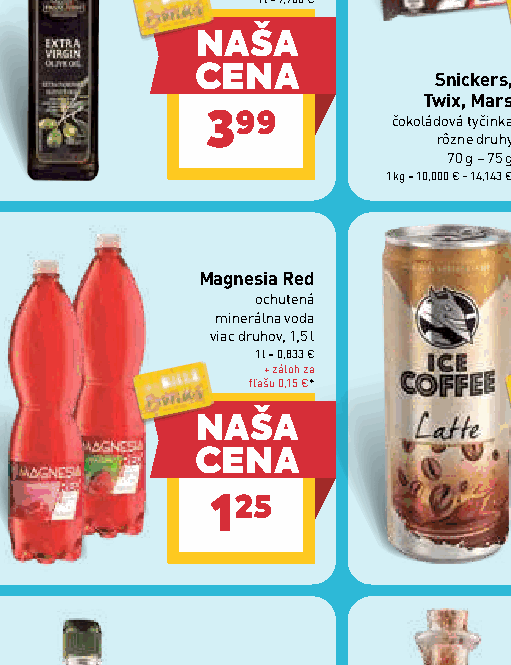 Magnesia Red ochutená minerálna voda viac druhov, 1,5 l fľašu 0,15 €*