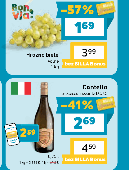 Contello prosecco frizzante D.O.C.