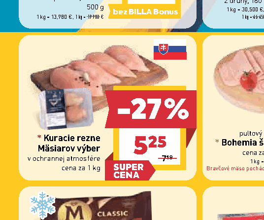 Kuracie rezne Mäsiarov výber v ochrannej atmosfére