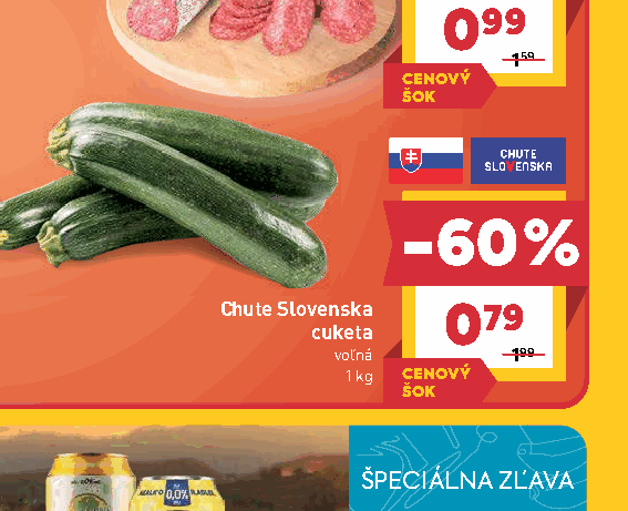Chute Slovenska cuketa voľná