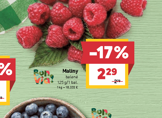 Maliny balené