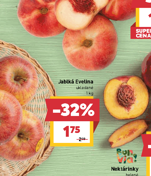 Jablká Evelina ukladané