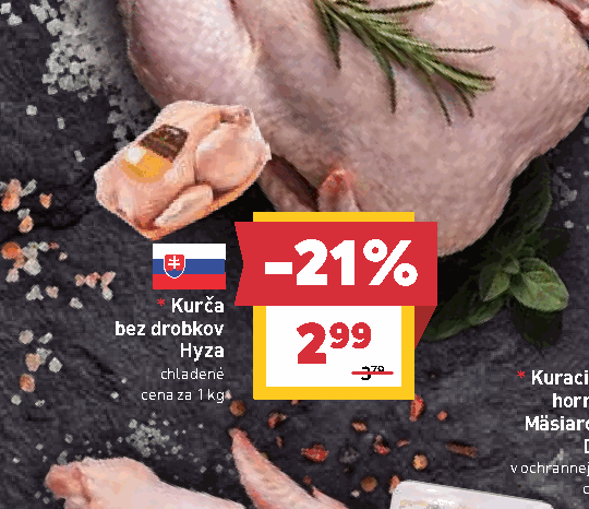 Kurča bez drobkov Hyza chladené