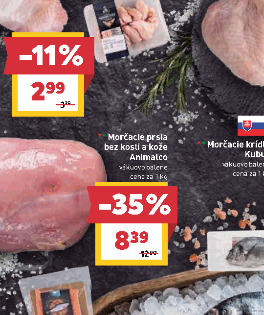 Morčacie prsia bez kosti a kože Animalco vákuovo balené