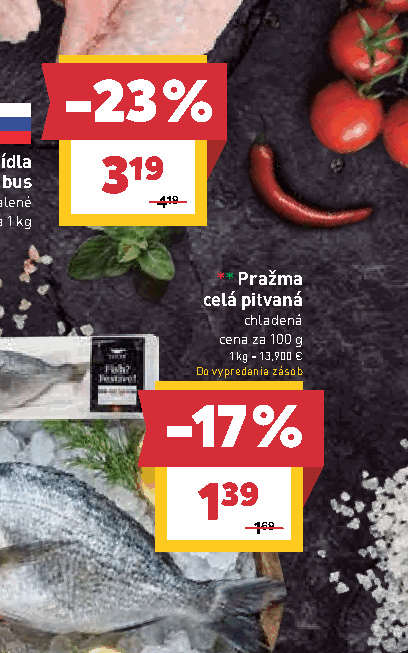 Pražma celá pitvaná chladená