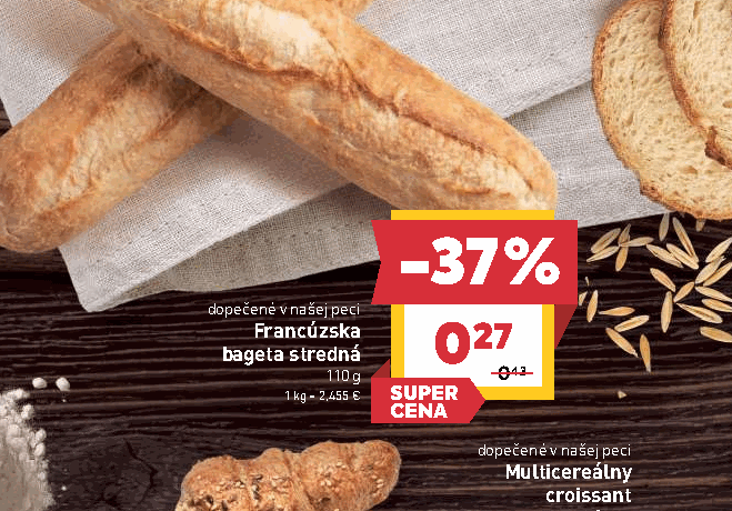 Francúzska bageta stredná