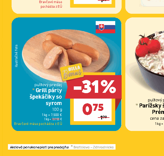 Grill párty špekáčiky so syrom