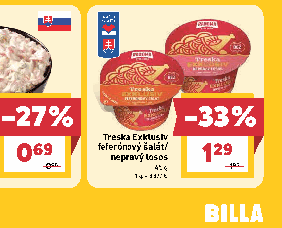 Treska Exklusiv feferónový šalát/ nepravý losos