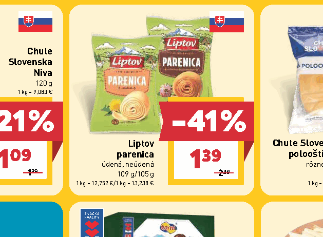 Liptov parenica údená, neúdená