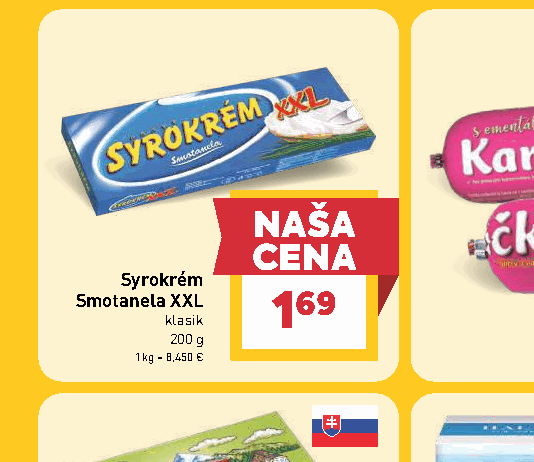 Syrokrém Smotanela XXL klasik