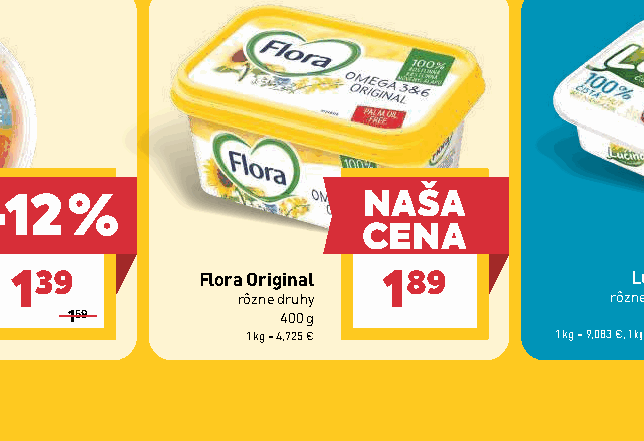 Flora Original rôzne druhy