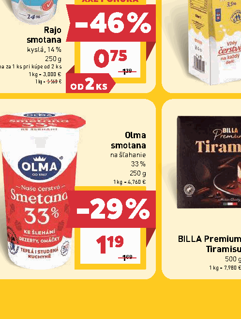 Olma smotana na šľahanie 33 %