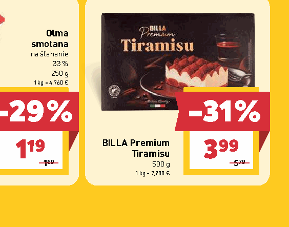 BILLA Premium Tiramisu