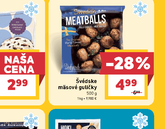 Švédske mäsové guličky
