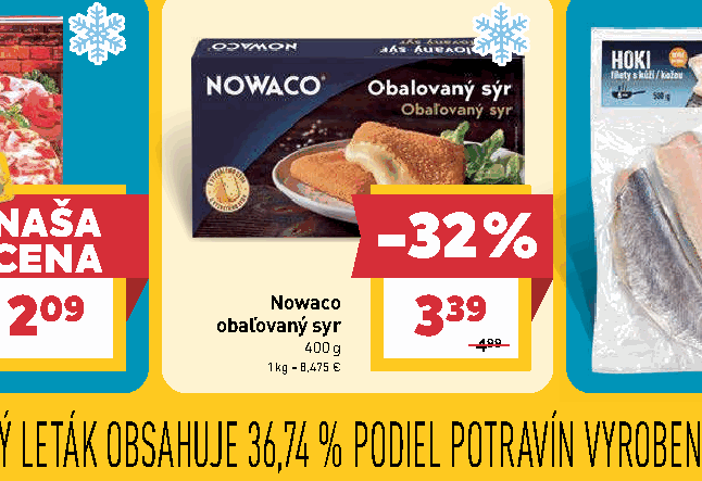 Nowaco obaľovaný syr