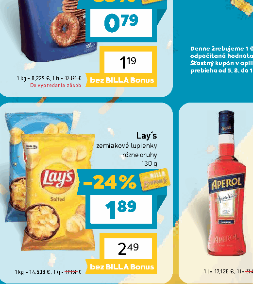 Lay‘s zemiakové lupienky rôzne druhy