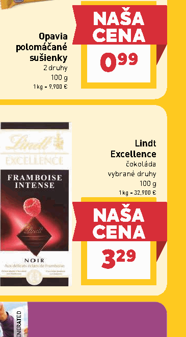 Lindt Excellence čokoláda vybrané druhy