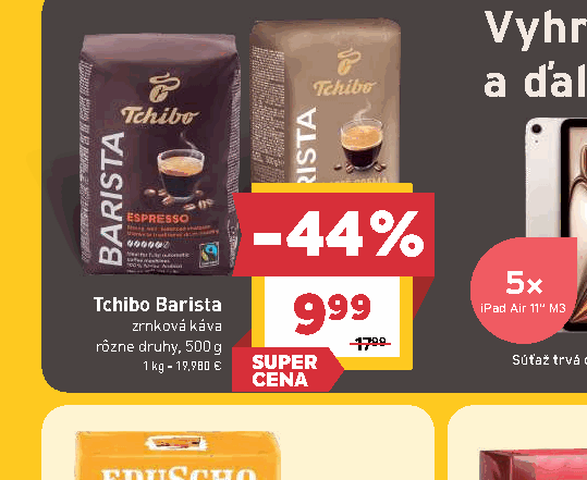Tchibo Barista zrnková káva rôzne druhy, 500 g