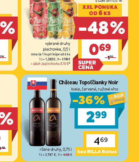 Château Topoľčianky Noir biele, červené, ružové víno