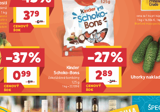 Kinder Schoko-Bons čokoládové bonbóny
