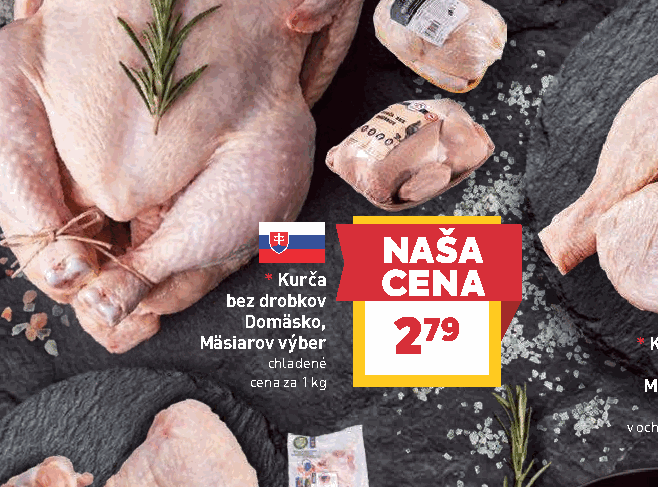 Kurča bez drobkov Domäsko, Mäsiarov výber chladené