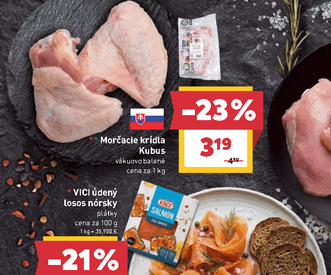 Morčacie krídla Kubus vákuovo balené plátky