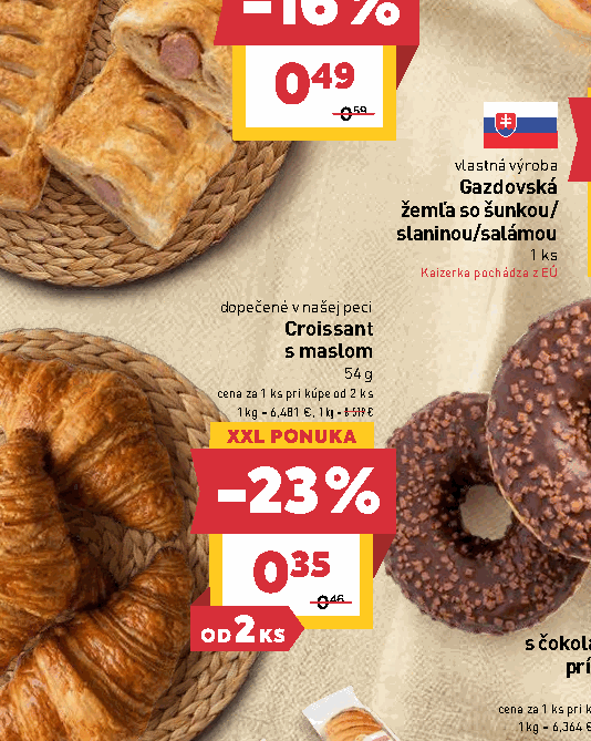 Croissant s maslom