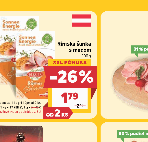 Rímska šunka s medom
