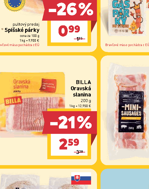 BILLA Oravská slanina