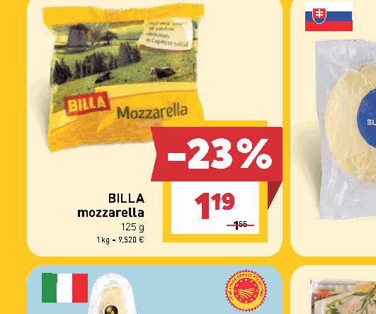 BILLA mozzarella