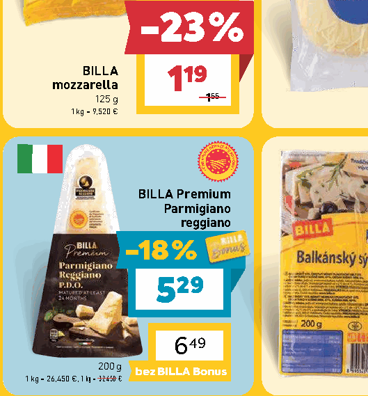 BILLA Premium Parmigiano reggiano