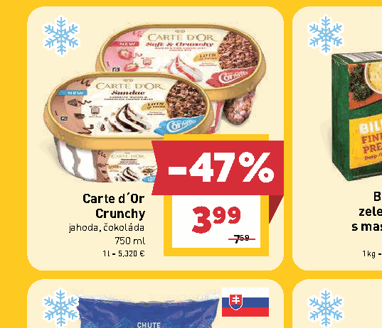 Carte d´Or Crunchy jahoda, čokoláda