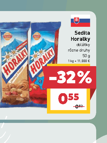 Sedita Horalky oblátky rôzne druhy