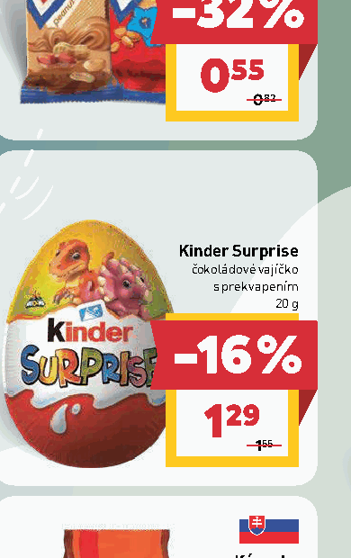 Kinder Surprise čokoládové vajíčko s prekvapením