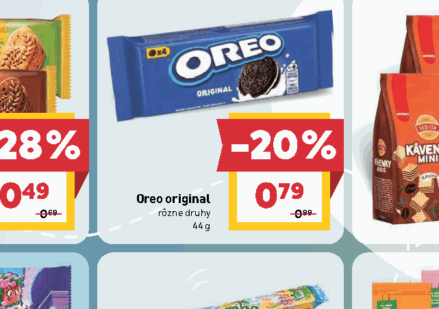 Oreo original rôzne druhy