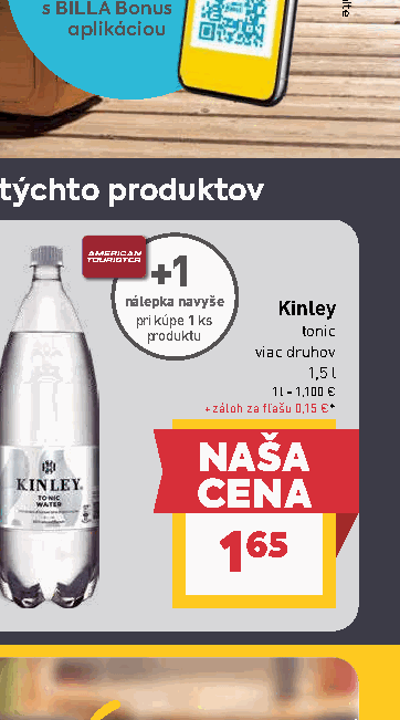 Kinley tonic viac druhov