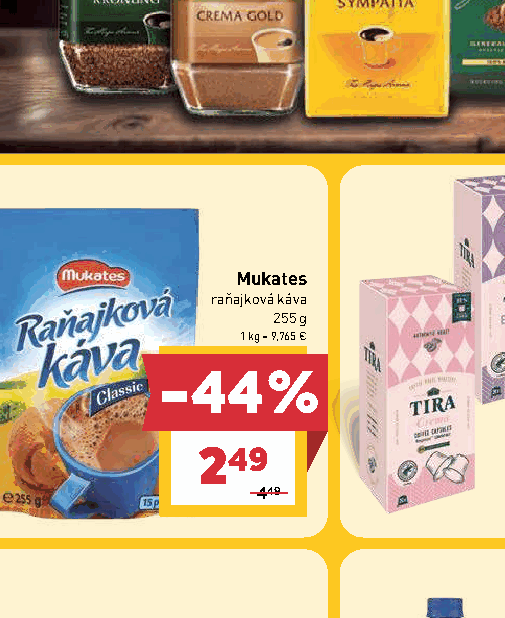 Mukates raňajková káva