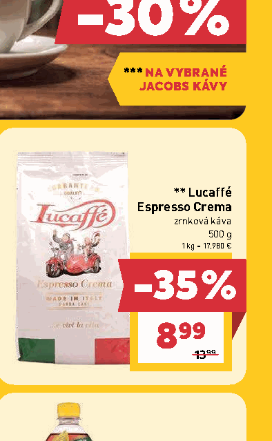Lucaffé Espresso Crema zrnková káva