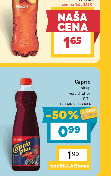 Caprio sirup viac druhov