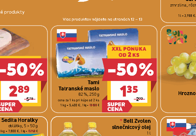 Tami Tatranské maslo