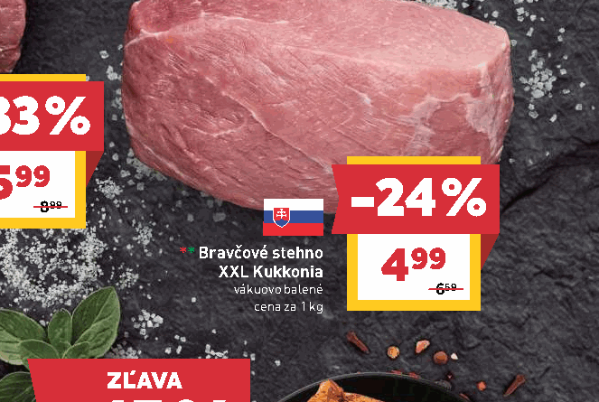 Bravčové stehno XXL Kukkonia vákuovo balené