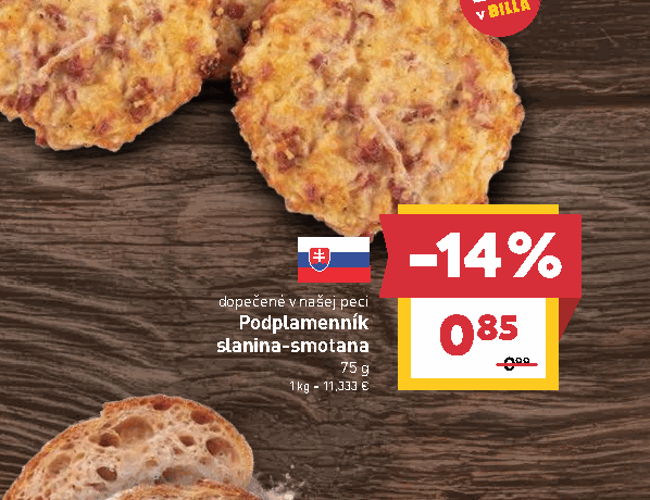 Podplamenník slanina-smotana