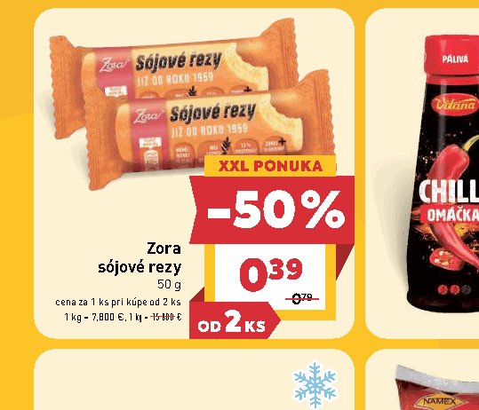 Zora sójové rezy