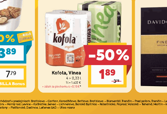Kofola, Vinea