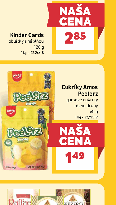 Cukríky Amos Peelerz gumové cukríky rôzne druhy