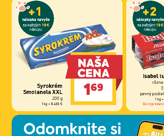 Syrokrém Smotanela XXL